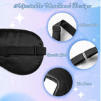 BBTO 4 Pcs Silk Sleep Eye Masks Smooth Soft Satin Eye Covers - Image 2