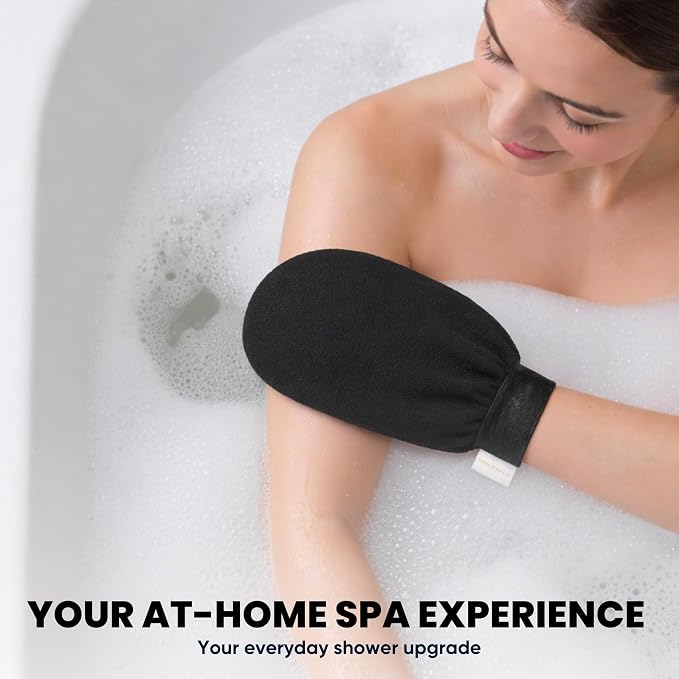 Premium Exfoliating Gloves for Shower 1Pc, 100% Viscose Deep Exfoliating Body - Image 7