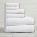 Great Bay Home Clay/White Bath Towel Set by GreatBayHome