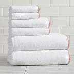 Great Bay Home Clay/White Bath Towel Set by GreatBayHome