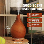 Porseme 280ml Essential Oil Diffuser Glass Color Changing Aroma Air Diffusers - Image 3