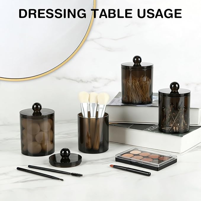 WEISHI 4 Pack Qtip Holder Dispenser - Image 5