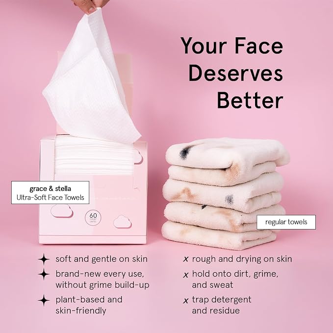 grace & stella Face Towels Disposable - Image 3