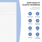 White Disposable Spa Headband for Women – 36pcs Disposable Headbands for Spa - Image 9