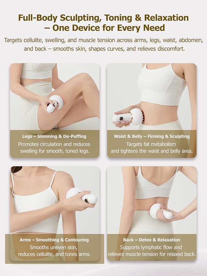Yuonry Lymphatic Drainage Massager & Anti Cellulite Massage Tool, Helps Reduce - Image 5