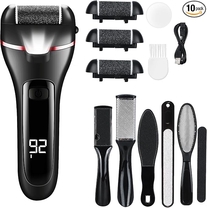 zikillya® Electric Foot Callus Remover, 16 Pack Foot File Pedicure Kit Tools by zikillya