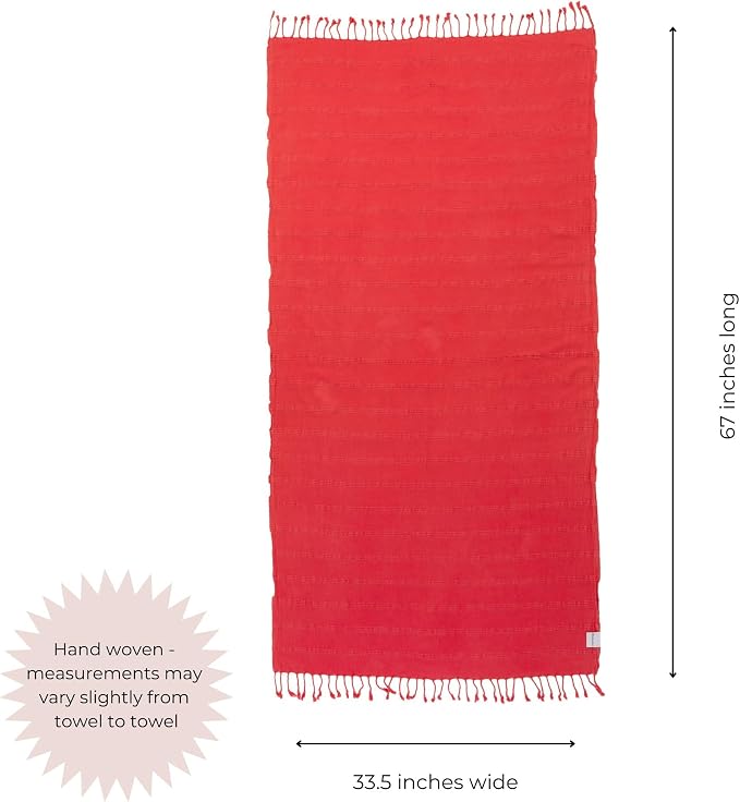InfuseZen Stonewashed Turkish Bath & Beach Towel –100% Organic Turkish Cotton - Image 3