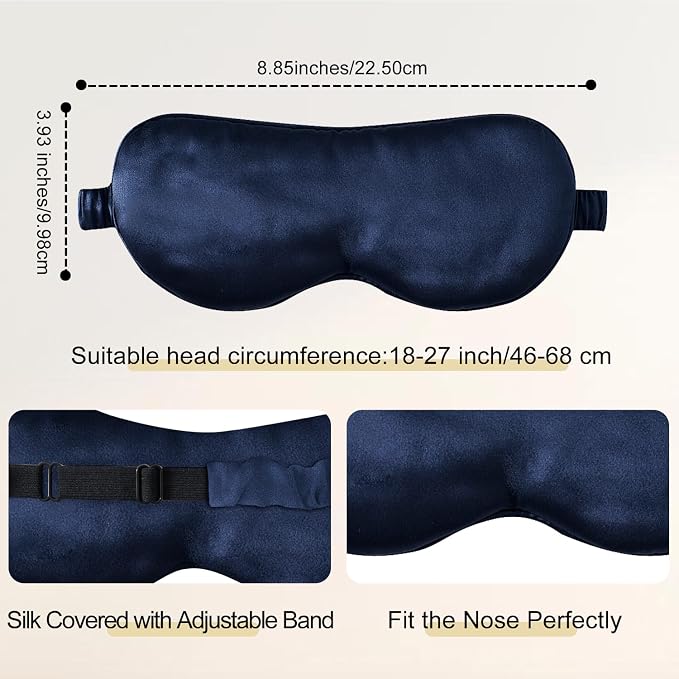 ZIMASILK Adjustable 100% 22 Momme Mulberry Silk Sleep Mask - Image 4