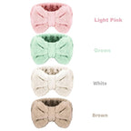 4 Pack Makeup Spa Headband Microfiber Bow Towel Soft Fluffy Washing Face - Image 2