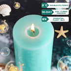 Ocean Breeze Scented Pillar Candle - Image 3