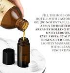 Handcraft Blends Cold-Pressed Organic Castor Oil 16 Fl Oz | Glass Bottle | Roll - Image 5