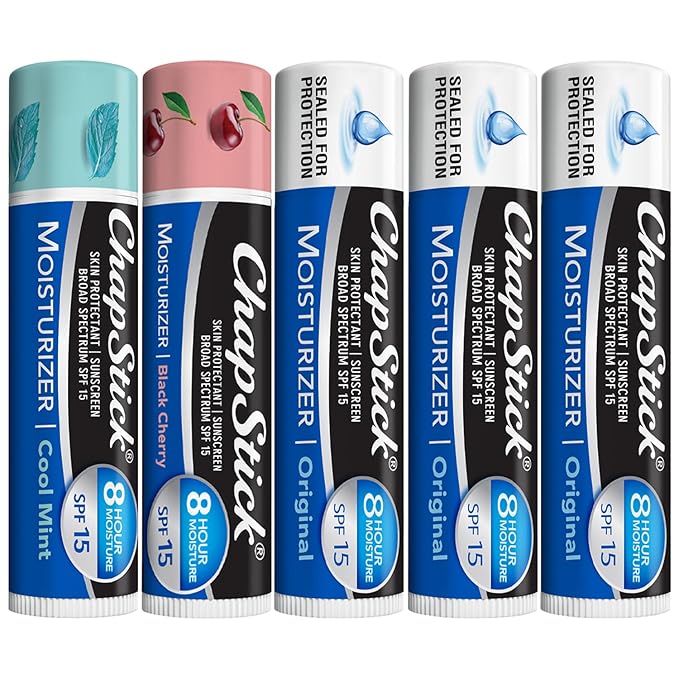 ChapStick Lip Balm Moisturizer 2-in-1 Lipcare SPF 15 Bundle – Original by ChapStick