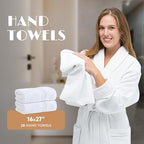 White Bath Towel Set of 6 - Image 5