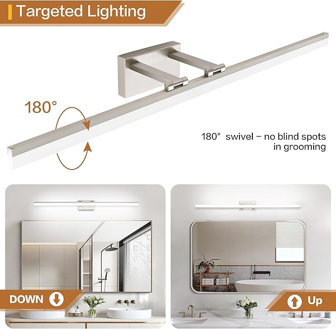 SOLFART Bathroom Light Fixtures: 48 Inch Vanity Light - Image 3