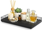Large Bathroom Vanity Tray – 13" x 8" Oak Decorative Wooden Tray by Focusonit