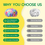 Years calm Kids Shower Cap, Waterproof Reusable Cartoon Bath Cap - Image 7