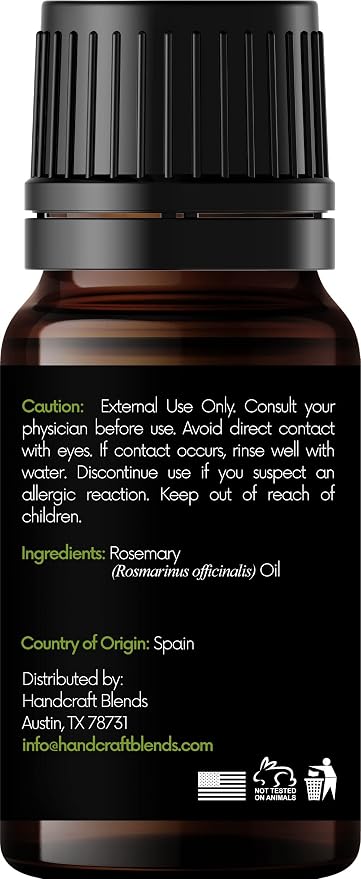 Handcraft Blends Rosemary Essential Oil – 0.33 Fl Oz – 100% Pure and Natural – - Image 2
