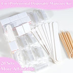 20 Sets Disposable Manicure Kit Basics 4 Piece Nail Kit - Image 5
