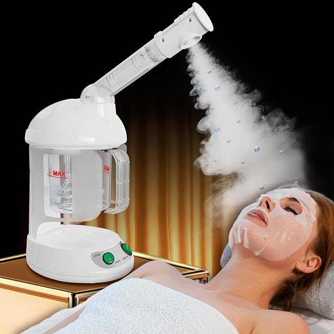 Easy to Clean Facial Steamer, Portable Nano Ionic Face Steamer by 4INLOVE