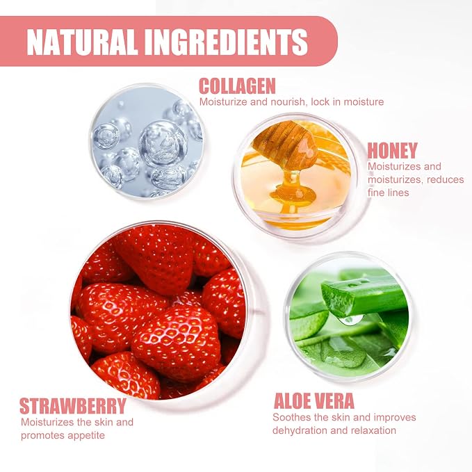 4 Pcs Lip Mask Reduces Lip Lines and Exfoliator, Prevention Dry & Cracked Lip. - Image 5