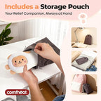 Lavender Weighted Eye Pillow for Yoga, Microwavable Moist Heat Eye Compress - Image 7