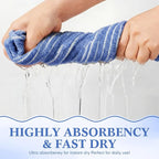 6 Pcs Large Bath Towels Set 28x55 Inch Soft Cotton Towels - Image 4