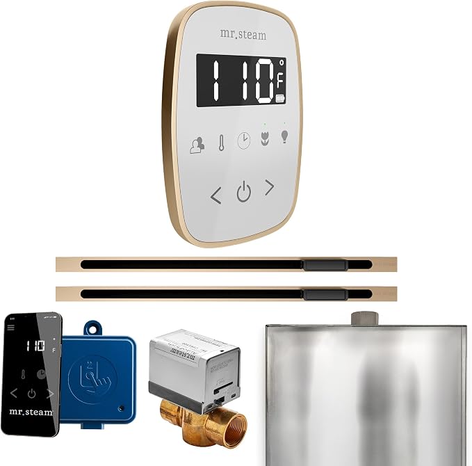 Mr Steam ButlerFlex Max Steam Shower w/TempoFlex Control and Linear Steamhead by MrSteam