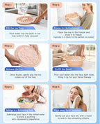 Face Bowl for Ice with Built-in Ice Tray – Collapsible Silicone Facial Ice Bath - Image 6