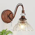 1 Piece Vintage Wall Sconce, 1-Light Matte Antique Red Bronze Finish Wall Sconce by Unknown