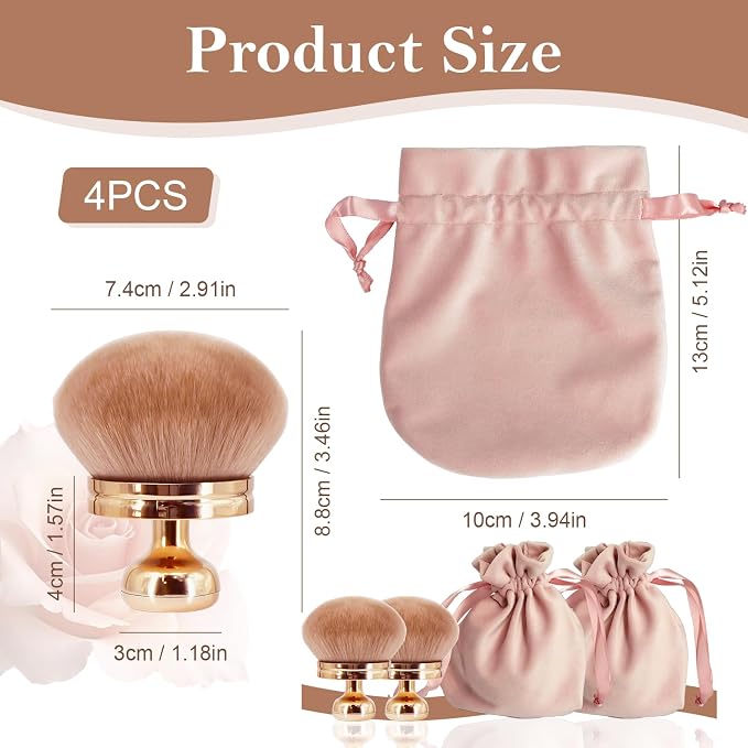 2 Pack additional Large Body Makeup Brush - Image 2
