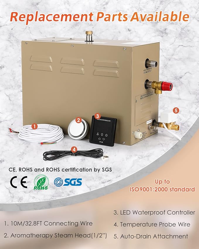 Steam Shower Generator Kit 15KW - Image 6