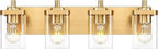 Bathroom Light Fixtures, 4-Light Modern Wall Sconces by Metwet