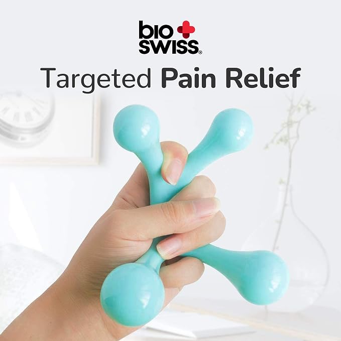 BioSwiss Handheld Full Body Massager, 4-Leg Pressure Point Massage Tool - Image 3