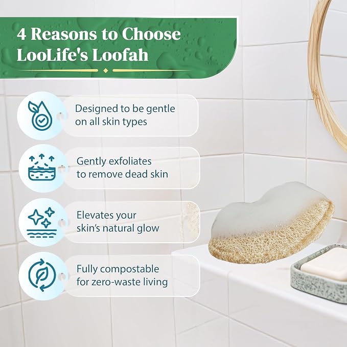 Natural Loofah Exfoliating Sponge - Image 8