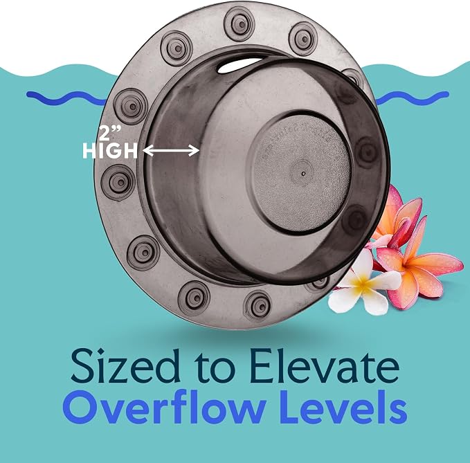 SlipX Solutions Bottomless Bath, Essential Overflow Drain Cover - Image 8