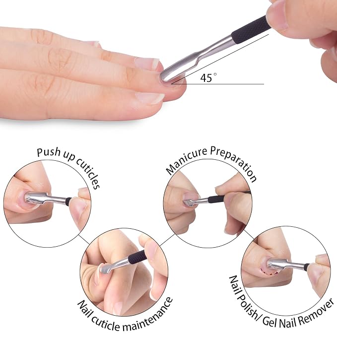 Ejiubas Cuticle Trimmer with Cuticle Pusher Cuticle Nipper Professional Grade - Image 4