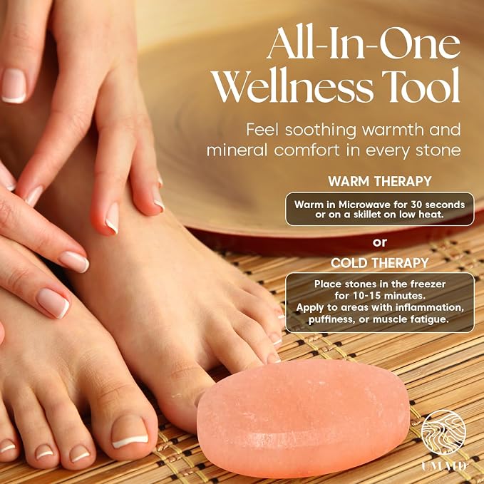 UMAID Himalayan Salt Massage Stones 6-Pack – Mothers Day Gifts - Image 5