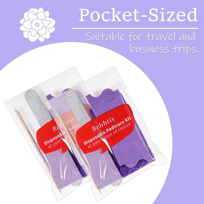 Disposable Pedicure Kit Sets, 5 in 1 Nail Salon Manicure Pedicure Kit - Image 4
