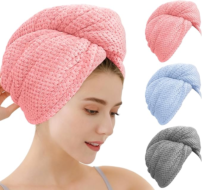 OEAGO Microfiber Hair Towel for Women: Gifts for Teen Girls Kids Girlfriends by OEAGO