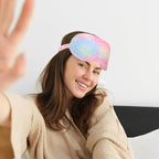 2 Pcs Plush Eye Mask Soft Sleeping Blindfold Eye Cover Comfortable Furry Faux - Image 5