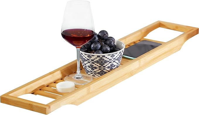 RoyalHouse Bamboo Bath Caddy Tray by RoyalHouse