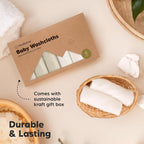 6-Pack Baby Washcloths – Soft Absorbent Viscose from Bamboo Washcloths - Image 7