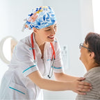 Scrub Caps Women Nursing Hats Floral Flowers - Image 6