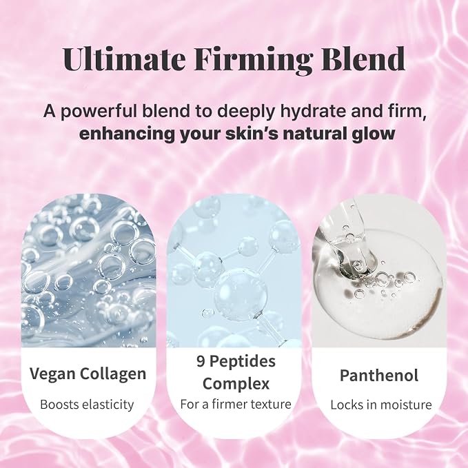 Firm & Glow Sheet Mask with Vegan Collagen Semi-Gel Sheet Biodegradable 100% - Image 3