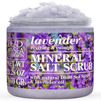 Dead Sea Collection Lavender Salt Scrub – Exfoliating Body Scrub by DeadSeaCollection