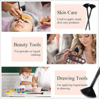 9 Pieces Facial Fan Mask Brushes, Soft Facial Applicator Brushes Tools - Image 7