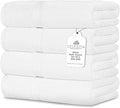 600 GSM 100% Cotton Bath Towels, Highly Absorbent, Quick Dry, 4 Pieces Combed by VillaCelestia