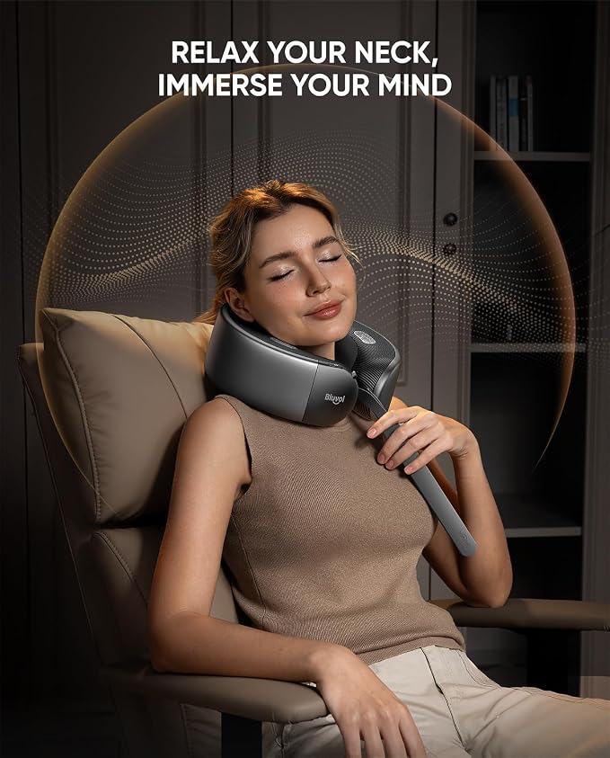 Bluvol Nest 10 Ultra Immersive Heated Neck Massager, Therapist-Style Deep - Image 2