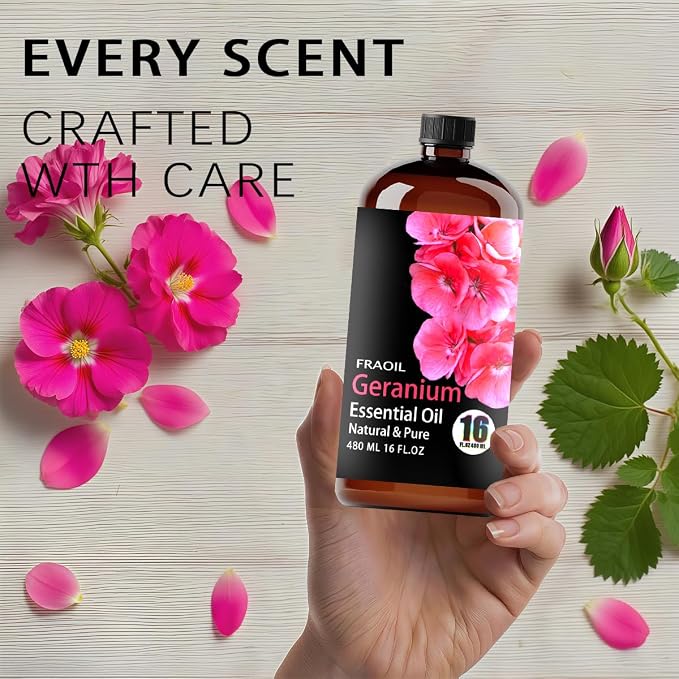 Geranium Essential Oil, Geranium Oil 16 Fl Oz 480 ML - Image 3