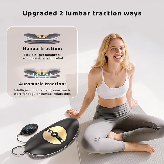 Cordless Electric Lumbar Traction Device, 4-in-1 Multifunctional Back Massager - Image 4